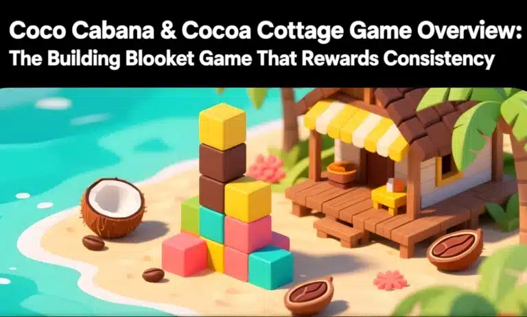 Coco Cabana & Cocoa Cottage Game Overview: The Building Blooket Game That Rewards Consistency