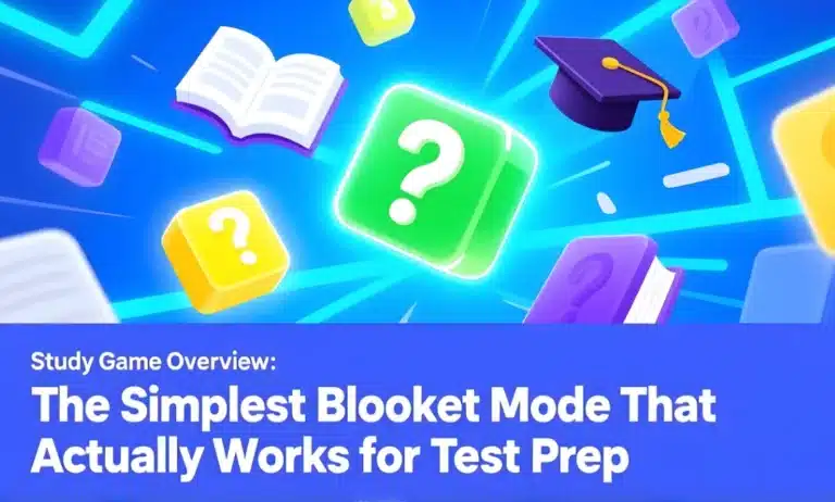 Study Game Overview: The Simplest Blooket Mode That Actually Works for Test Prep